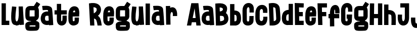 Lugate Regular font