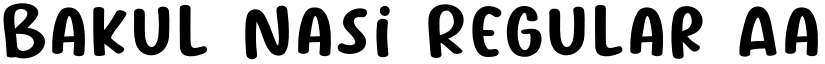 Bakul Nasi Regular font
