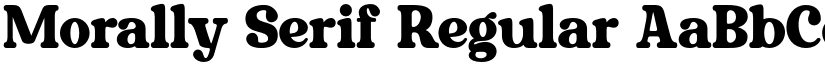 Morally Serif Regular font