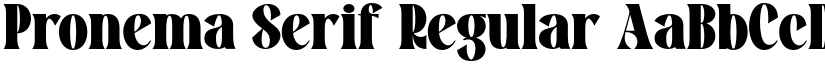 Pronema Serif Regular font