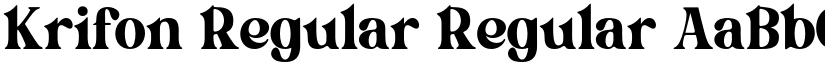 Krifon Regular Regular font