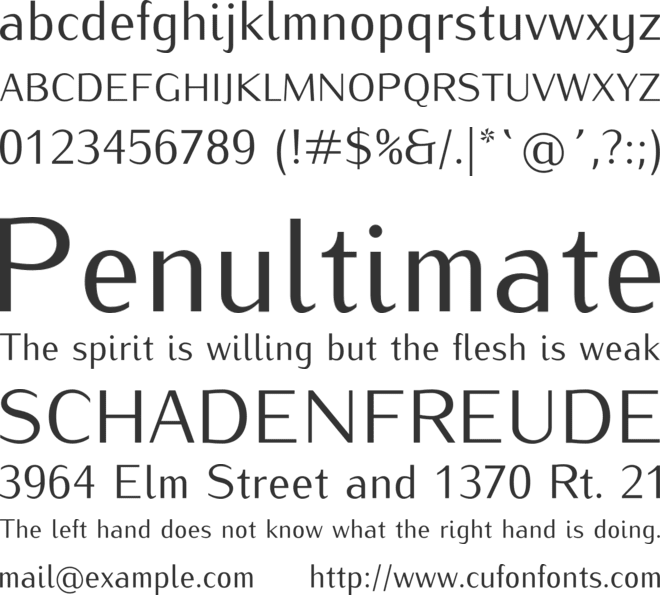 Iwona font preview