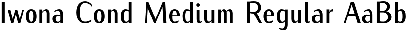 Iwona Cond Medium Regular font