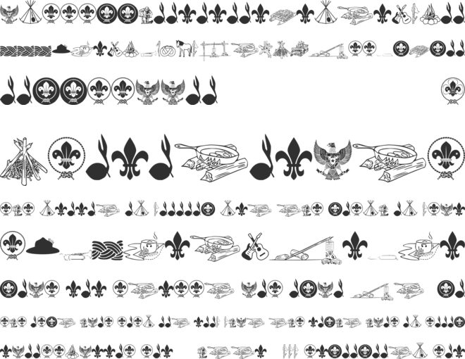 FTF Indonesiana Scout font preview