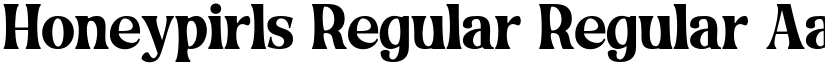Honeypirls Regular Regular font