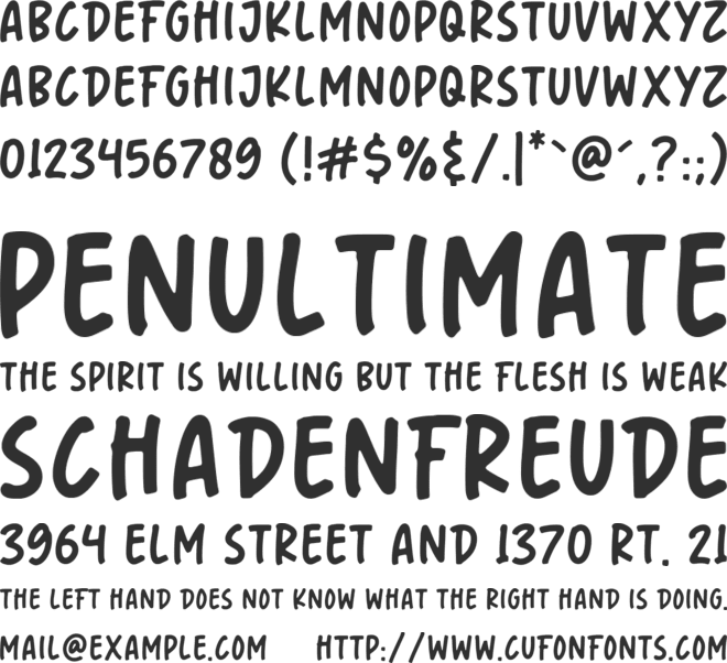 Fourties font preview