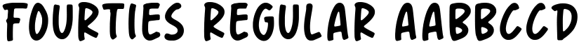 Fourties Regular font