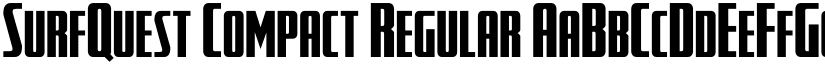SurfQuest Compact Regular font