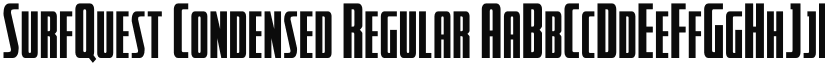 SurfQuest Condensed Regular font