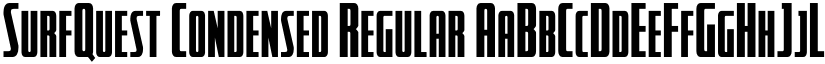 SurfQuest Condensed Regular font