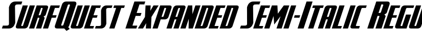 SurfQuest Expanded Semi-Italic Regular font
