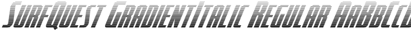 SurfQuest GradientItalic Regular font
