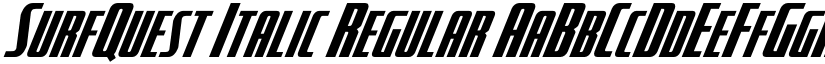 SurfQuest Italic Regular font
