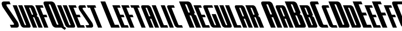 SurfQuest Leftalic Regular font