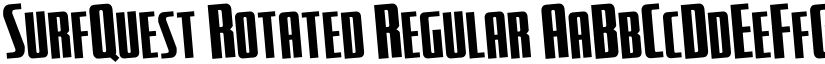 SurfQuest Rotated Regular font