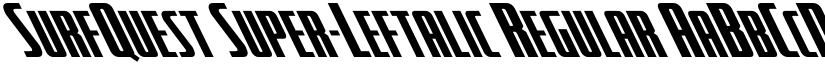 SurfQuest Super-Leftalic Regular font