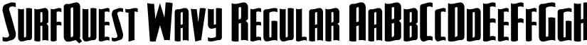 SurfQuest Wavy Regular font