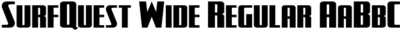 SurfQuest Wide Regular font