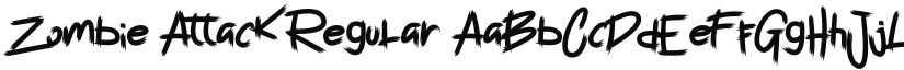 Zombie Attack font download