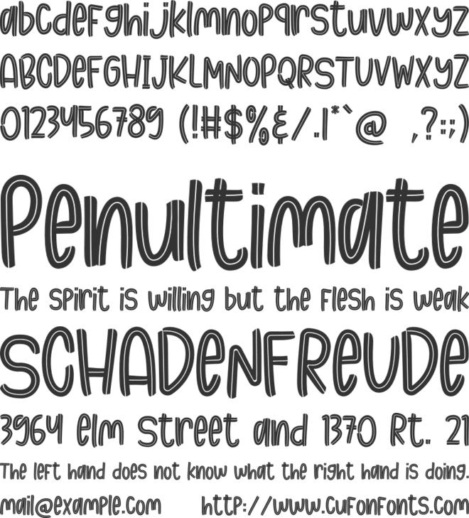 Summer Break font preview