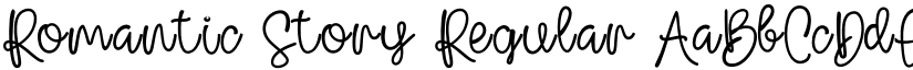 Romantic Story Regular font