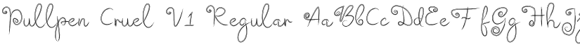 Pullpen Cruel V1 Regular font