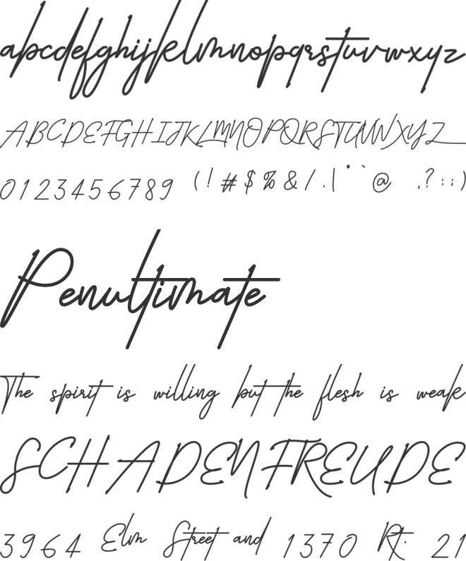 Allura Kriya font preview