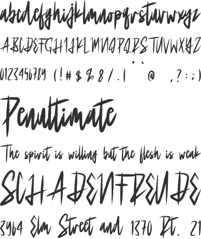 Life In Adventure font preview