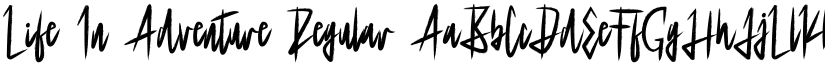 Life In Adventure Regular font