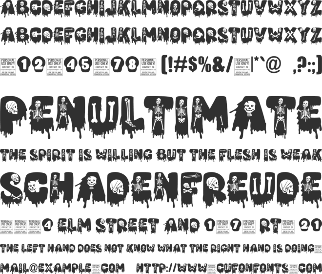 Halloween Witches font preview