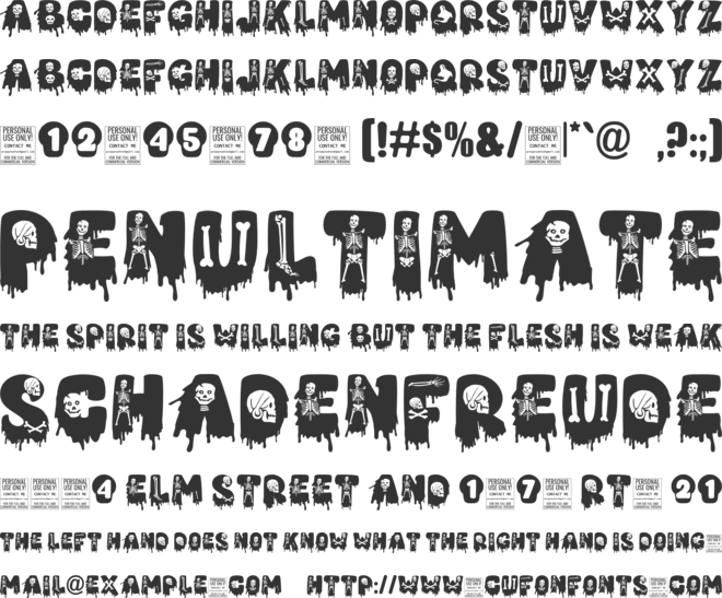 Halloween Witches font preview