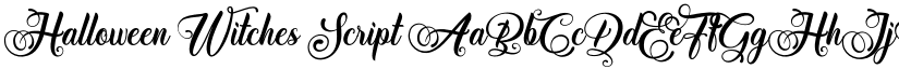 Halloween Witches Script font