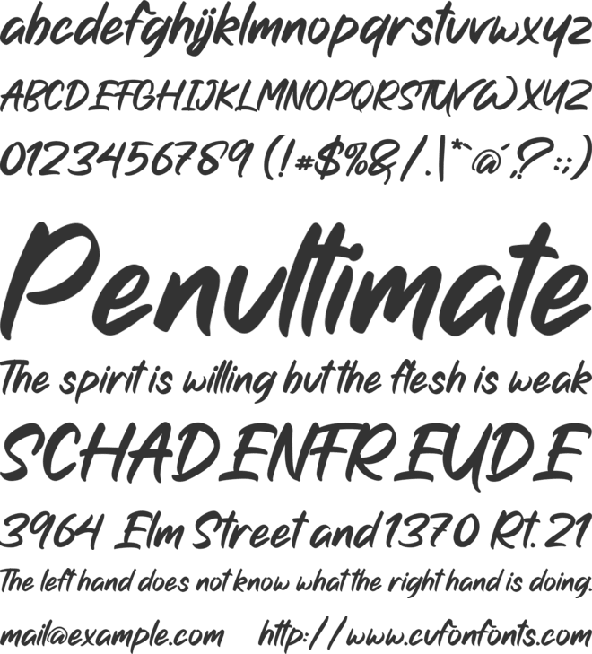 Rofaela font preview