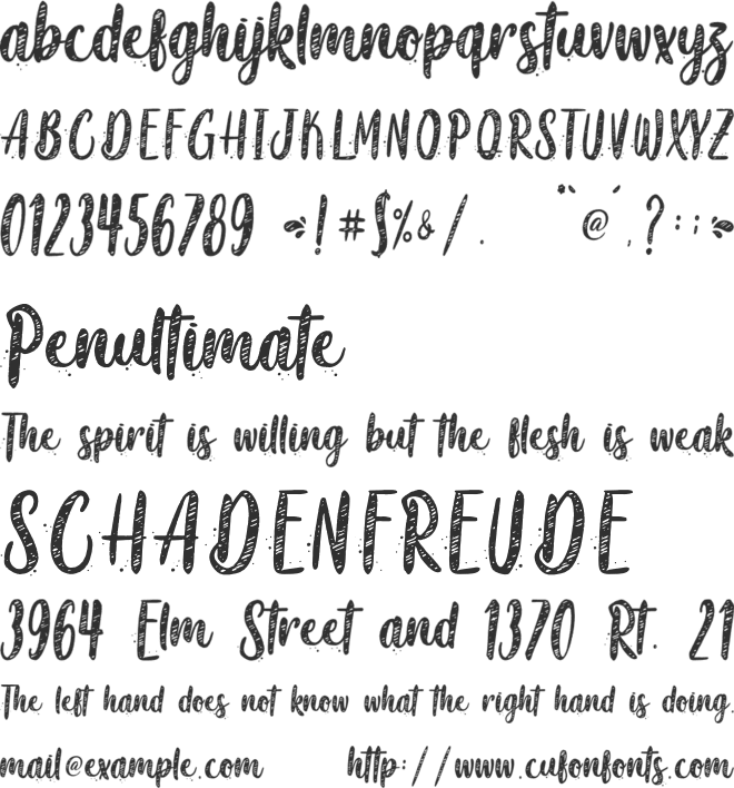 October Rose - Personal Use font preview