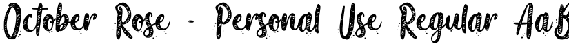 October Rose - Personal Use Regular font