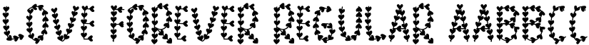 LOVE FOREVER Regular font