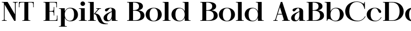 NT Epika Bold Bold font