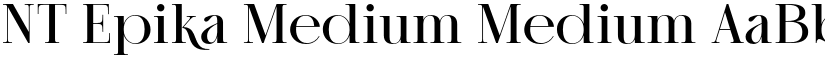 NT Epika Medium Medium font