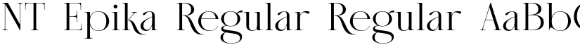 NT Epika Regular Regular font