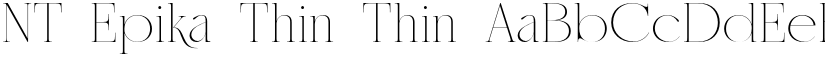 NT Epika Thin Thin font