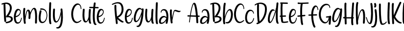 Bemoly Cute Regular font