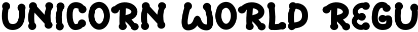 UNICORN WORLD Regular font