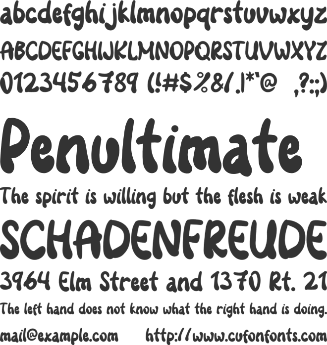 Salmon Hamburger font preview