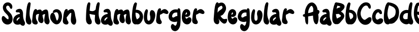Salmon Hamburger Regular font