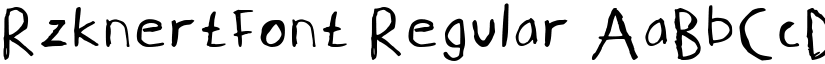 Rzknertfont font download