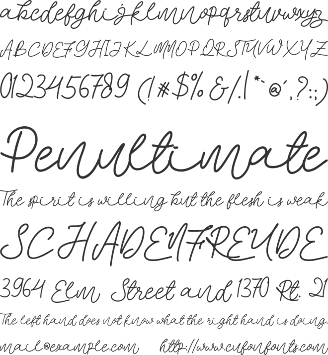 Killara font preview