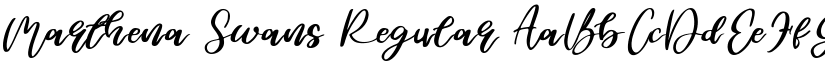 Marthena Swans Regular font
