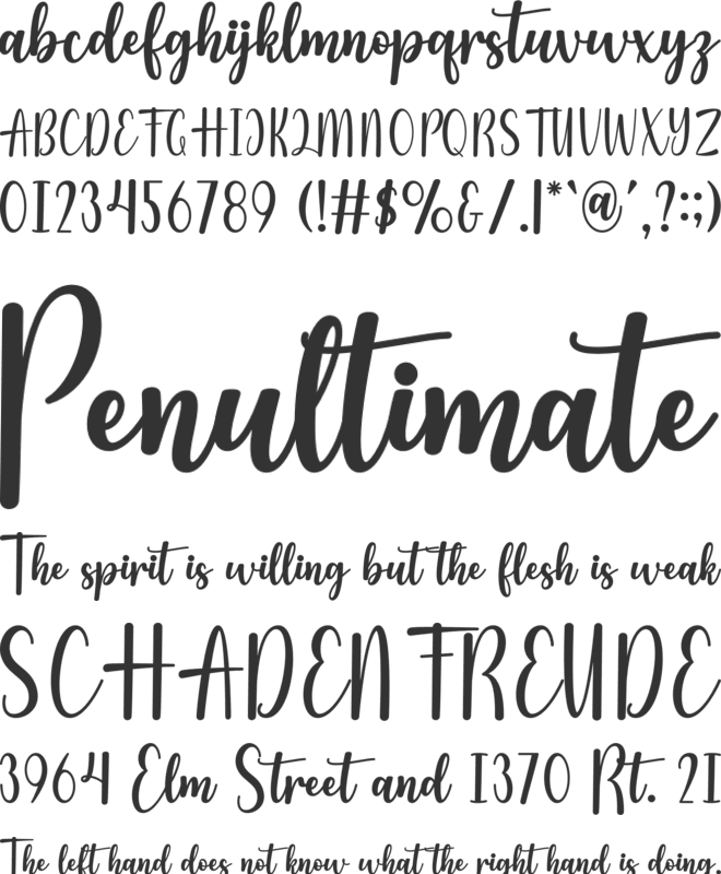 Autumn Beauty font preview