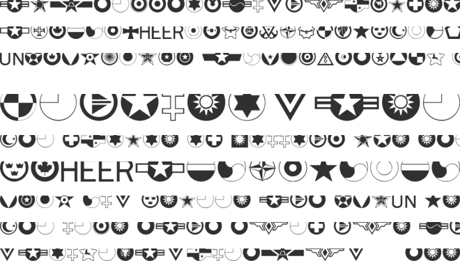 Roundels font preview