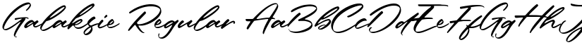 Galaksie Regular font
